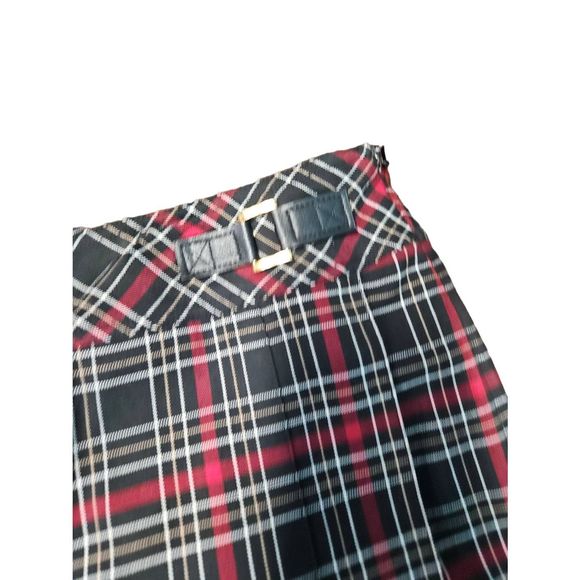 St. John Red Plaid Skort New With Tags size 16 Womens Skirt Golf - Picture 4 of 9